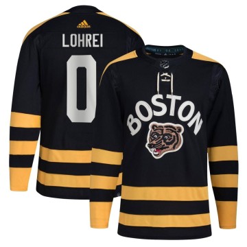 Authentic Adidas Youth Mason Lohrei Boston Bruins 2023 Winter Classic Jersey - Black