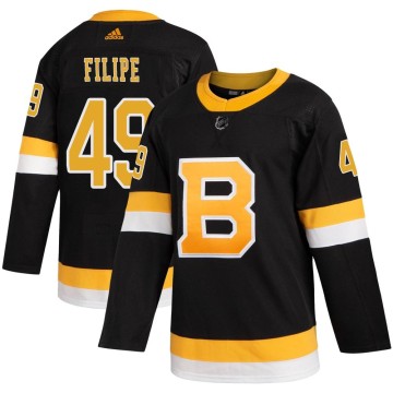 Authentic Adidas Youth Matt Filipe Boston Bruins Alternate Jersey - Black