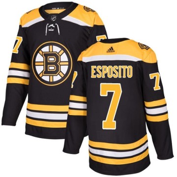 Authentic Adidas Youth Phil Esposito Boston Bruins Home Jersey - Black