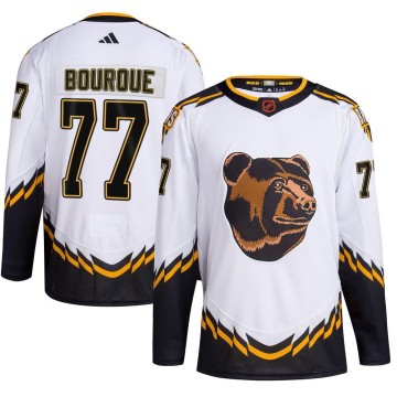Authentic Adidas Youth Ray Bourque Boston Bruins Reverse Retro 2.0 Jersey - White