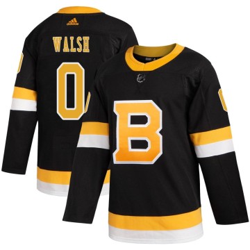 Authentic Adidas Youth Reilly Walsh Boston Bruins Alternate Jersey - Black