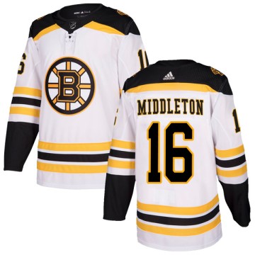 Authentic Adidas Youth Rick Middleton Boston Bruins Away Jersey - White