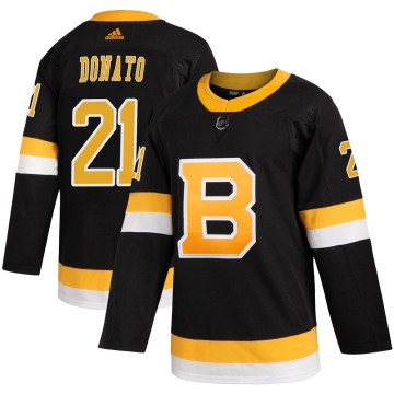 Authentic Adidas Youth Ted Donato Boston Bruins Alternate Jersey - Black