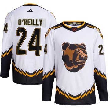 Authentic Adidas Youth Terry O'Reilly Boston Bruins Reverse Retro 2.0 Jersey - White