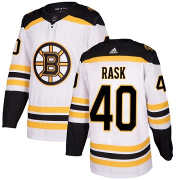 Authentic Adidas Youth Tuukka Rask Boston Bruins Away Jersey - White