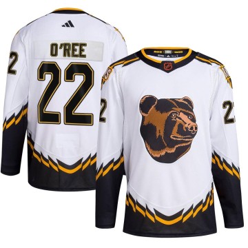 Authentic Adidas Youth Willie O'ree Boston Bruins Reverse Retro 2.0 Jersey - White