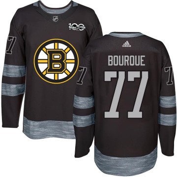 Authentic Men's Ray Bourque Boston Bruins 1917-2017 100th Anniversary Jersey - Black