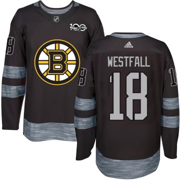 Authentic Youth Ed Westfall Boston Bruins 1917-2017 100th Anniversary Jersey - Black