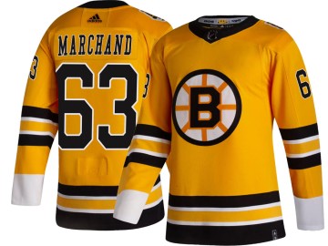 Breakaway Adidas Men's Brad Marchand Boston Bruins 2020/21 Special Edition Jersey - Gold