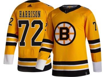 Breakaway Adidas Men's Brett Harrison Boston Bruins 2020/21 Special Edition Jersey - Gold
