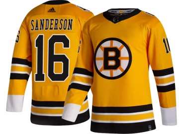 Breakaway Adidas Men's Derek Sanderson Boston Bruins 2020/21 Special Edition Jersey - Gold