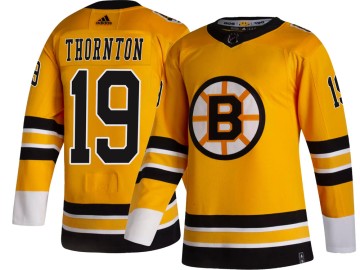 Breakaway Adidas Men's Joe Thornton Boston Bruins 2020/21 Special Edition Jersey - Gold