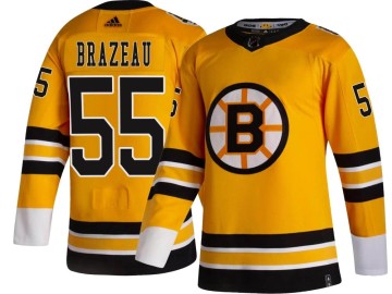 Breakaway Adidas Men's Justin Brazeau Boston Bruins 2020/21 Special Edition Jersey - Gold