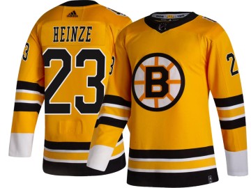 Breakaway Adidas Men's Steve Heinze Boston Bruins 2020/21 Special Edition Jersey - Gold