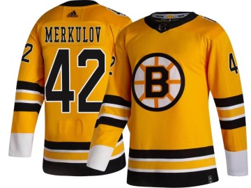 Breakaway Adidas Youth Georgii Merkulov Boston Bruins 2020/21 Special Edition Jersey - Gold