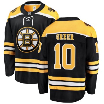 Breakaway Fanatics Branded Men's A.J. Greer Boston Bruins Home Jersey - Black