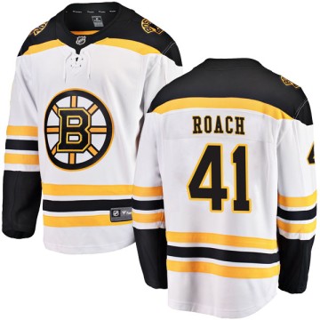 Breakaway Fanatics Branded Men's Alex Roach Boston Bruins Away Jersey - White