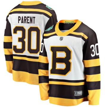 Breakaway Fanatics Branded Men's Bernie Parent Boston Bruins 2019 Winter Classic Jersey - White