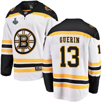Breakaway Fanatics Branded Men's Bill Guerin Boston Bruins Away 2019 Stanley Cup Final Bound Jersey - White