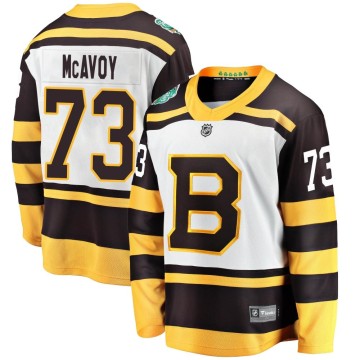 Breakaway Fanatics Branded Men's Charlie McAvoy Boston Bruins 2019 Winter Classic Jersey - White