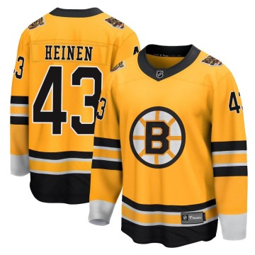 Breakaway Fanatics Branded Men's Danton Heinen Boston Bruins 2020/21 Special Edition Jersey - Gold