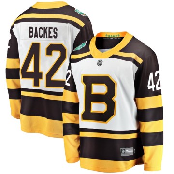 Breakaway Fanatics Branded Men's David Backes Boston Bruins 2019 Winter Classic Jersey - White