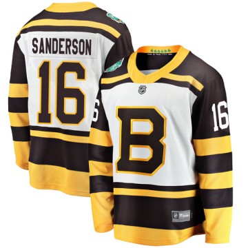 Breakaway Fanatics Branded Men's Derek Sanderson Boston Bruins 2019 Winter Classic Jersey - White