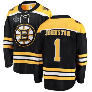 Breakaway Fanatics Branded Men's Eddie Johnston Boston Bruins Home 2019 Stanley Cup Final Bound Jersey - Black