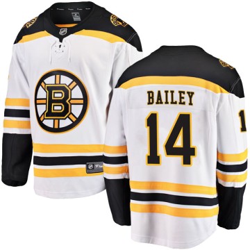 Breakaway Fanatics Branded Men's Garnet Ace Bailey Boston Bruins Away Jersey - White