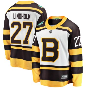 Breakaway Fanatics Branded Men's Hampus Lindholm Boston Bruins 2019 Winter Classic Jersey - White