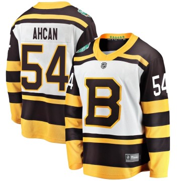 Breakaway Fanatics Branded Men's Jack Ahcan Boston Bruins 2019 Winter Classic Jersey - White