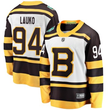 Breakaway Fanatics Branded Men's Jakub Lauko Boston Bruins 2019 Winter Classic Jersey - White