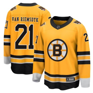 Breakaway Fanatics Branded Men's James van Riemsdyk Boston Bruins 2020/21 Special Edition Jersey - Gold