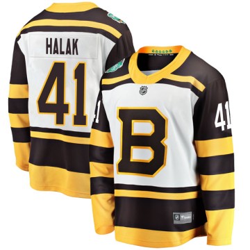 Breakaway Fanatics Branded Men's Jaroslav Halak Boston Bruins 2019 Winter Classic Jersey - White