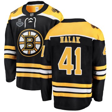 Breakaway Fanatics Branded Men's Jaroslav Halak Boston Bruins Home 2019 Stanley Cup Final Bound Jersey - Black