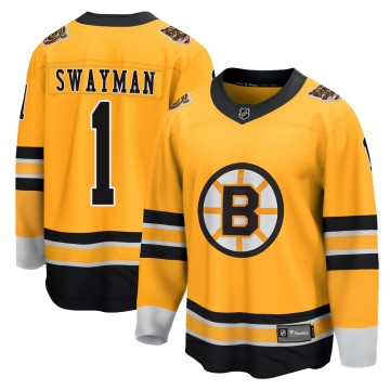 Breakaway Fanatics Branded Men's Jeremy Swayman Boston Bruins 2020/21 Special Edition Jersey - Gold