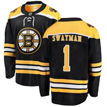 Breakaway Fanatics Branded Men's Jeremy Swayman Boston Bruins Home Jersey - Black