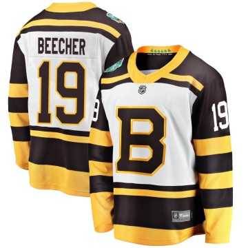 Breakaway Fanatics Branded Men's Johnny Beecher Boston Bruins 2019 Winter Classic Jersey - White