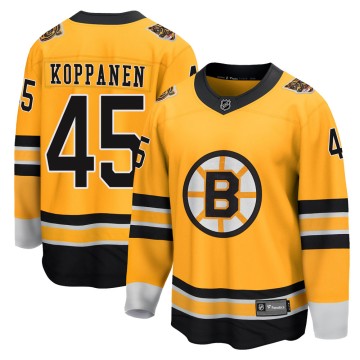 Breakaway Fanatics Branded Men's Joona Koppanen Boston Bruins 2020/21 Special Edition Jersey - Gold