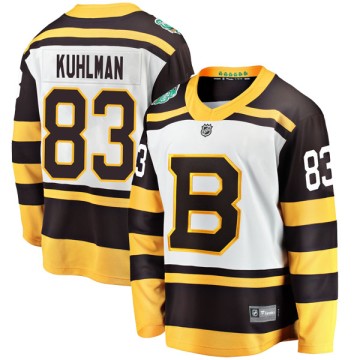 Breakaway Fanatics Branded Men's Karson Kuhlman Boston Bruins 2019 Winter Classic Jersey - White