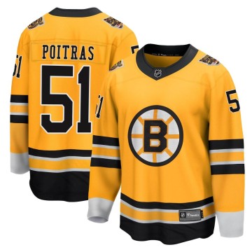Breakaway Fanatics Branded Men's Matthew Poitras Boston Bruins 2020/21 Special Edition Jersey - Gold