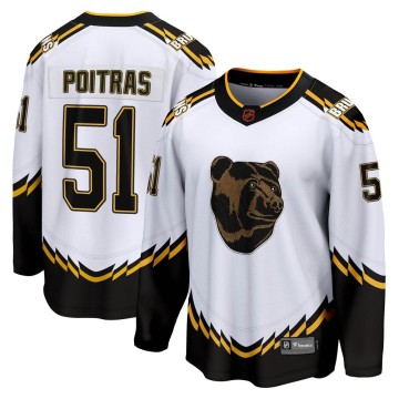 Breakaway Fanatics Branded Men's Matthew Poitras Boston Bruins Special Edition 2.0 Jersey - White