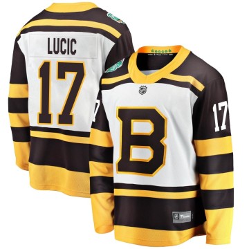 Breakaway Fanatics Branded Men's Milan Lucic Boston Bruins 2019 Winter Classic Jersey - White