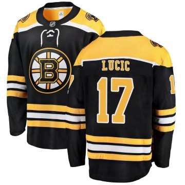 Breakaway Fanatics Branded Men's Milan Lucic Boston Bruins Home Jersey - Black