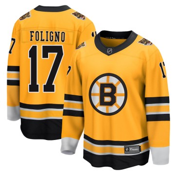 Breakaway Fanatics Branded Men's Nick Foligno Boston Bruins 2020/21 Special Edition Jersey - Gold