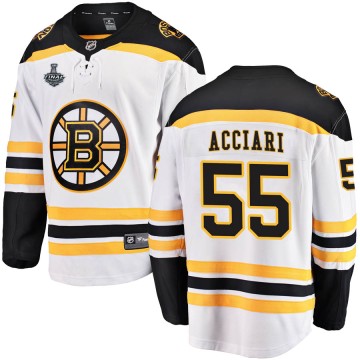 Breakaway Fanatics Branded Men's Noel Acciari Boston Bruins Away 2019 Stanley Cup Final Bound Jersey - White