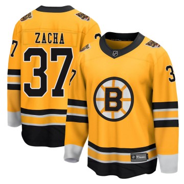 Breakaway Fanatics Branded Men's Pavel Zacha Boston Bruins 2020/21 Special Edition Jersey - Gold