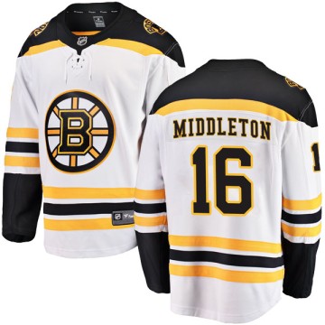 Breakaway Fanatics Branded Men's Rick Middleton Boston Bruins Away Jersey - White