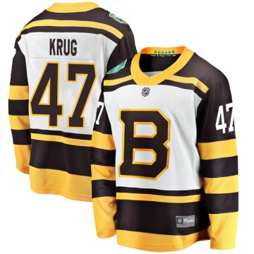 Breakaway Fanatics Branded Men's Torey Krug Boston Bruins 2019 Winter Classic Jersey - White