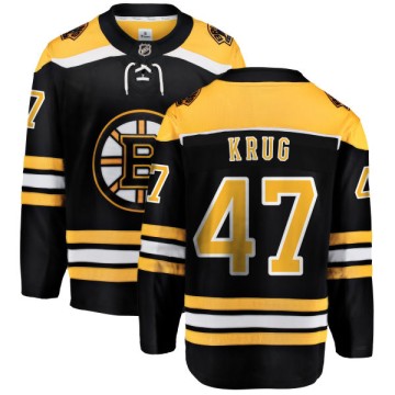 Breakaway Fanatics Branded Men's Torey Krug Boston Bruins Home Jersey - Black